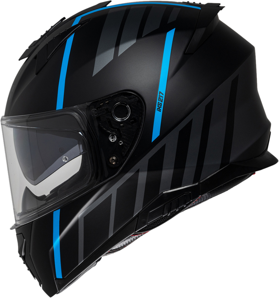 IXS Integralhelm iXS217 2.0 matt schwarz-hell blau M