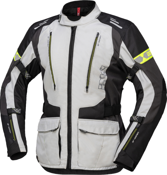 IXS Tour Jacke Lorin-ST grau-schwarz-gelb neon XL