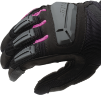 T. UR Damen Handschuh G-Four schwarz-grau-pink