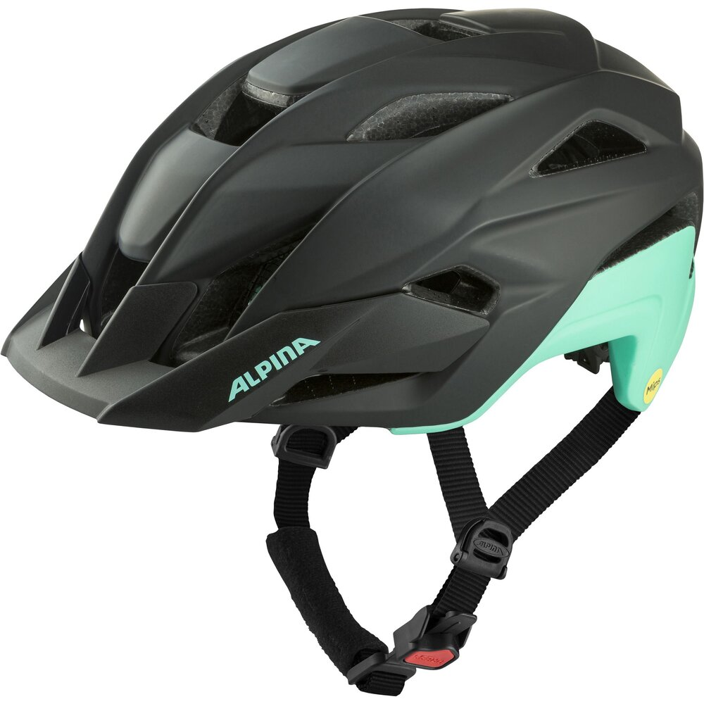 Alpina Stan Mips black-turquoise matt 51-55