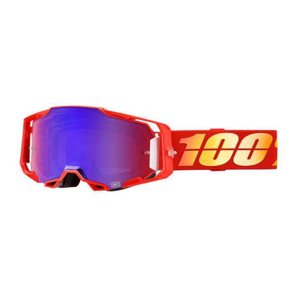 100% Armega Goggle Nuketown - Mirror Red/Blue Lens