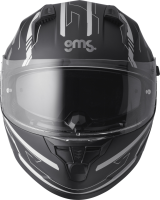 gms Integralhelm Hexago Graphic matt-grau XL