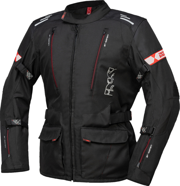 IXS Tour Jacke Lorin-ST schwarz-rot L