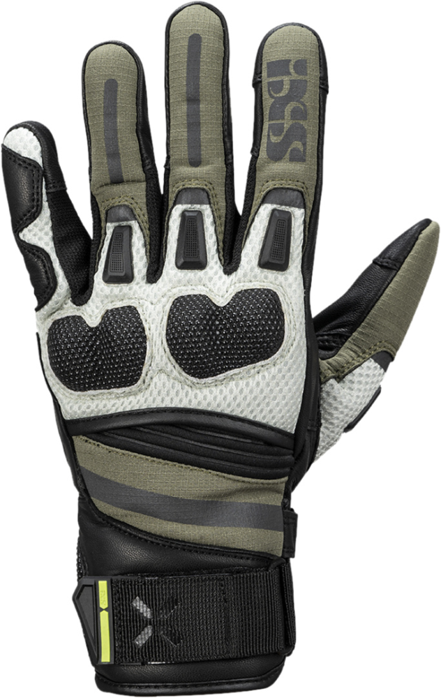 IXS Tour Handschuh Montevideo-Air 2.0 schwarz-oliv-hellgrau L