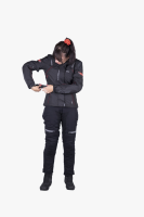 IXS Tour Damen Jacke Liz-ST schwarz-rot D4XL