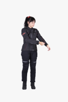 IXS Tour Damen Jacke Liz-ST schwarz-rot D4XL