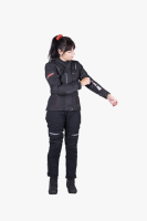 IXS Tour Damen Jacke Liz-ST schwarz-rot D4XL
